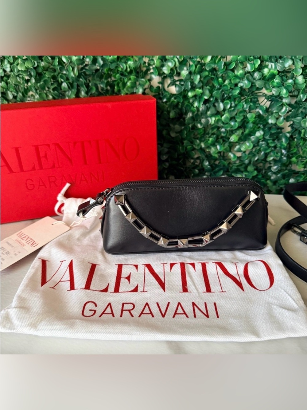 Valentino Garavani Black Studded Women's Mini Bag MSRP $1,790 NWT